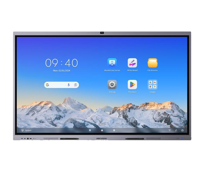 Hikvision 65-inch 4K Interactive Display 8GB-128GB- Camera and Microphone- DS-D5C65RB/B(EDLA) 3Y