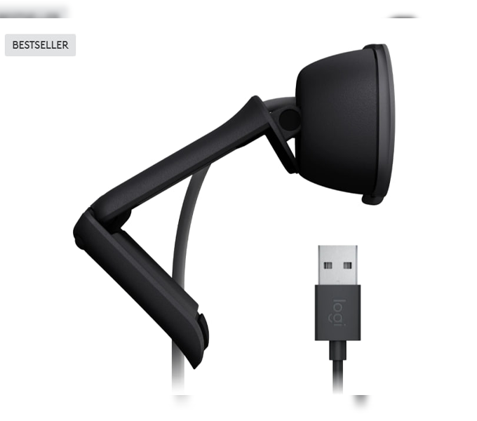 Webcam Logitech Brio 105 Full HD 1080p Webcam - GRAPHITE - TWKOR-311 (960-001590) 1Y
