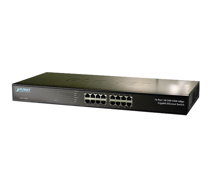 Switch Planet 16-Port 10/100/1000Mbps Gigabit Ethernet Switch (GSW