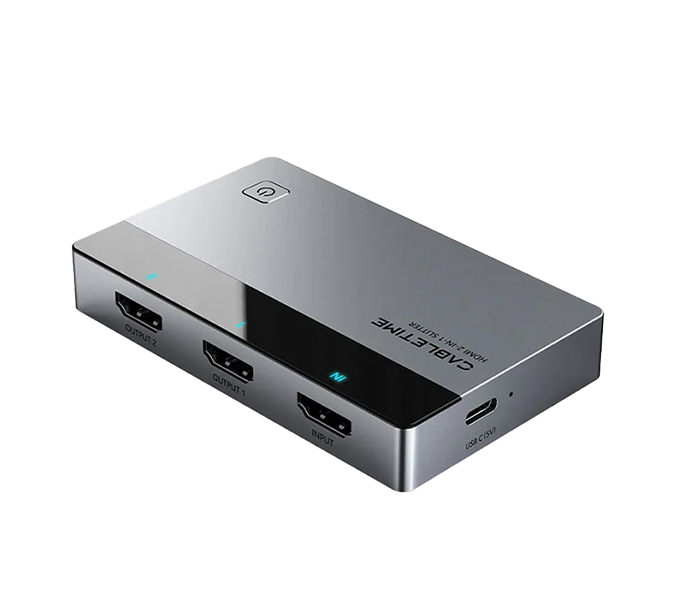 CABLETIME  4K 60Hz HDMI 2.0 Switch 2 In 1 Out Bi-direction (CT-HSP4K2-AG) 2Y