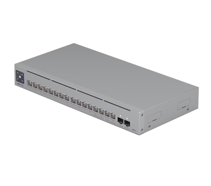 Ubiquiti UniFi Layer 3 Etherlighting switch with 8 (12) GbE, (4) 2.5 GbE, and (2)(USW-Pro-Max-16-EU)