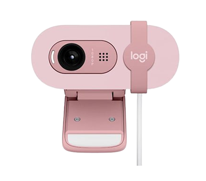 Webcam LOGITECH BRIO 100 FHD 1080p webcam auto-light balance privacy shutter- ROSE (960-001624)1Y