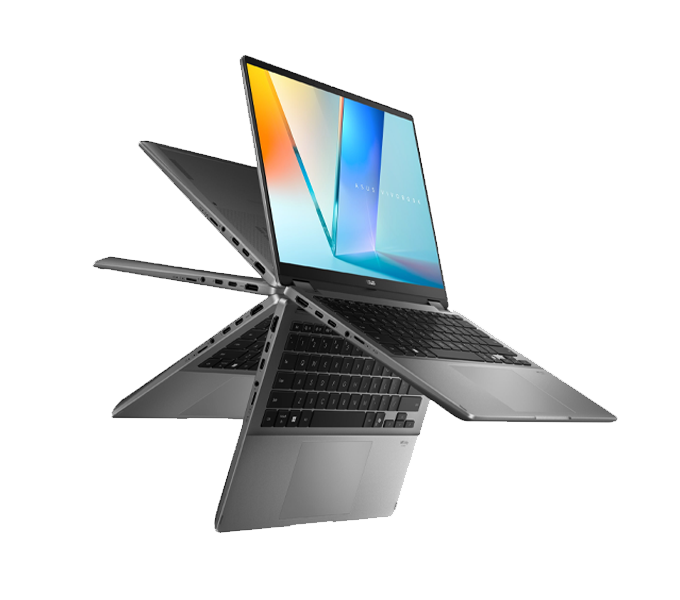 ASUS Vivobook 14Flip TP3407AA-SG778W-Intel core Ultra 7 Processor 355-16G-512G-Touch-14"WUXGA-W11H-BP+Pen-MatGray-2Y