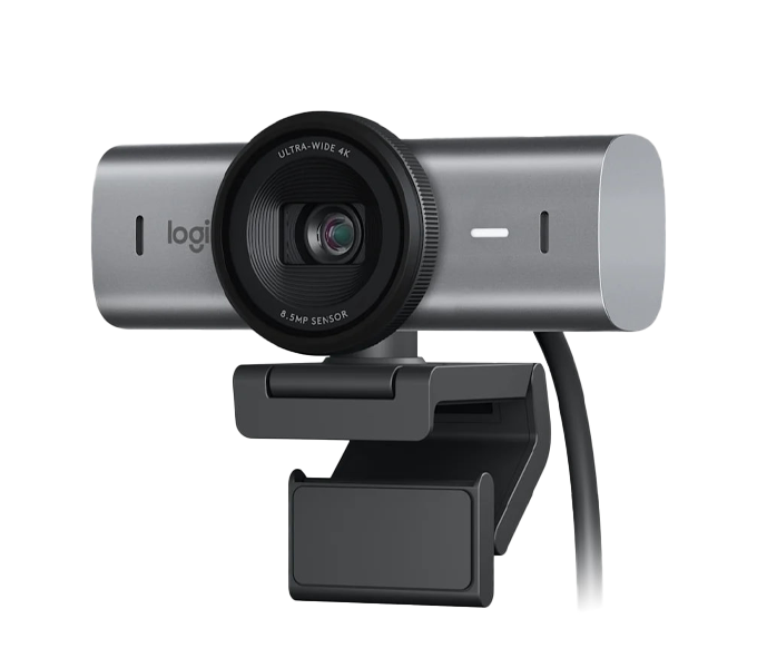 Webcam Logitech MX Brio 4K Ultra HD - PALE GREY - LATA+AP-340 (960-001561) 1Y