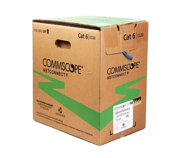 Cable NetWork UTP AMP Cat 6 4Pair 24AWG 1Box=305m (1427071-6 ) Blue Original