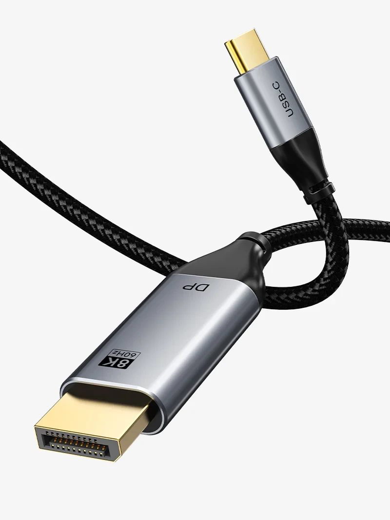CABLETIME Cable 2M USB C to DisplayPort 1.4 Cable 8K 60Hz 4K 144Hz (CT-CMDP8K-AG2) 2Y
