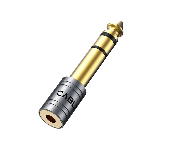 CABLETIME 6.3mm to 3.5mm Stereo Audio Headphone Adapter (M: CPA3G)