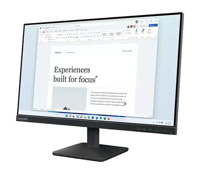 Monitor Lenovo L24-4e-23.8" IPS FHD (1920x1080) 100Hz-(HDMI VGA Port) (68C2KAC1VN) 3Y