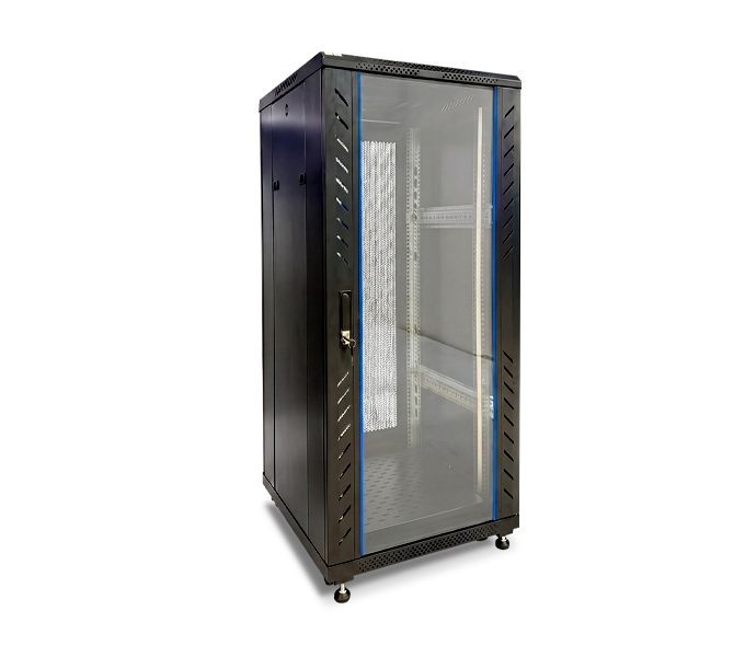 Rack Closed 42U 600W X1000D X 2055H Included-4FANS-1SHELF-BLACK COLOR-FINEN