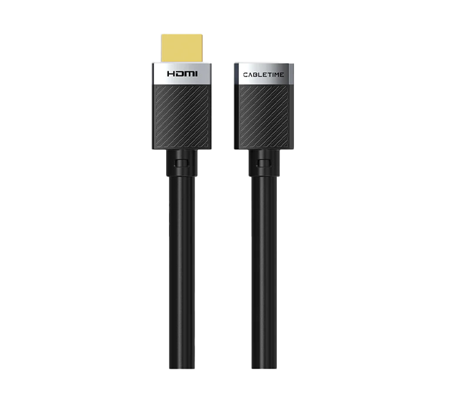 CABLETIME 3M 4K HDMI Extension Cable Adapter Male to Female HDMI Extender (CH25N)(CT-HDMF4K-AG3) 2Y