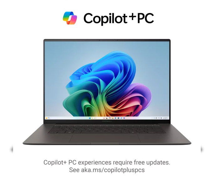 ASUS Zenbook S16 UM5606GA-SS026W Ryzen AI 7 445-16GB OB-1TB-16"OLED WQXGA-W11-Sleeve-Antrim Gray-3Y