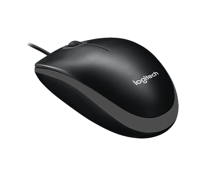 Mouse Logitech B100 AP (910-006605) Optical USB Mouse for Bus-BLACK-USB-N/A-AP-B100