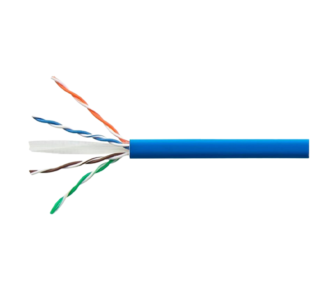 Cable NetWork UTP AMP Cat 6 4Pair 24AWG 1Box=305m (1427071-6 ) Blue Original