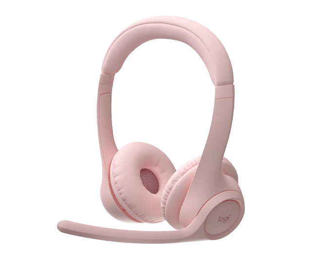 Headset Logitech Zone 300 Bluetooth - ROSE - APANZ-122 (981-001413) 1Y