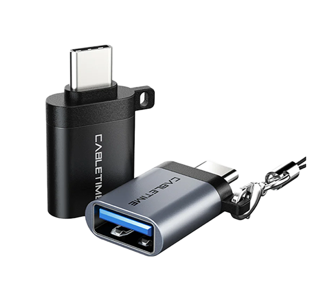 CABLETIME OTG Adapter USB Type C Male to USB-A female (CT-OTG-CMAF-AGL) 2Y