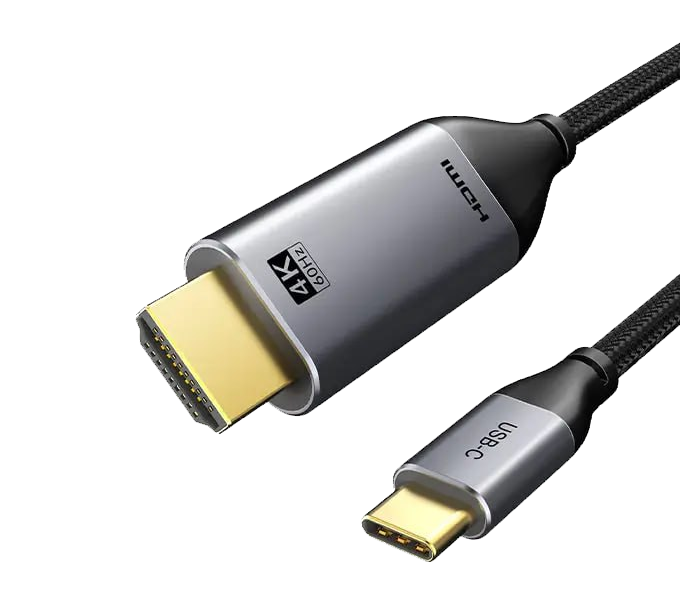 CABLETIME Cable 1M USB Type-C To HDMI Cable 4K/60Hz (SKU: CT-C160-PU31-CMHD2-S1)(Model: CC10H)​ 2Y