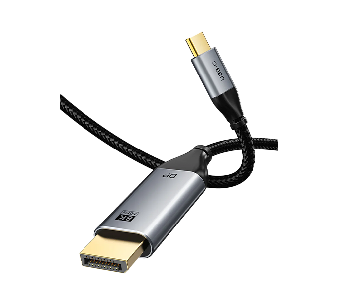 CABLETIME Cable 2M USB C to DisplayPort 1.4 Cable 8K 60Hz 4K 144Hz (CC21L)(CT-CMDP8K-AG2) 2Y