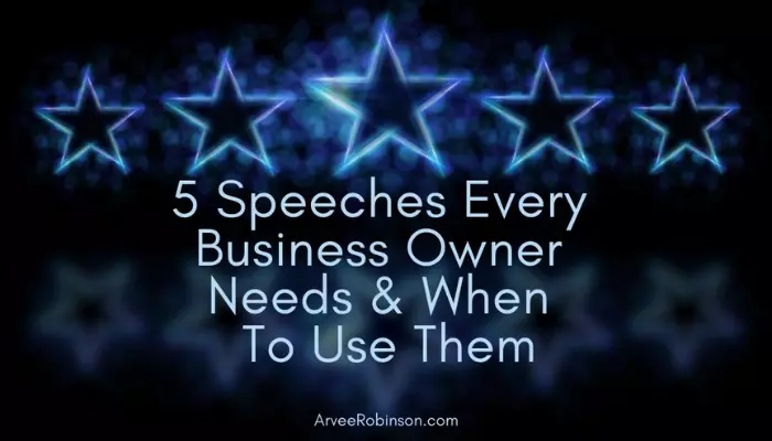 5 Speeches Every Business Owner Needs and When to Use Them