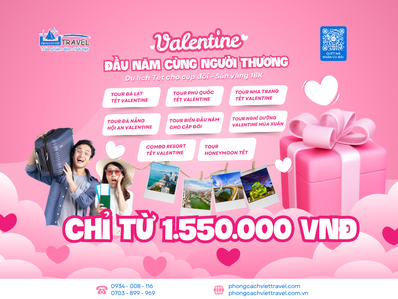 DU XUÂN VALENTINE – SĂN VÀNG KHAI LỘC: ƯU ĐÃI CỰC KHỦNG DÀNH RIÊNG CHO CẶP ĐÔI