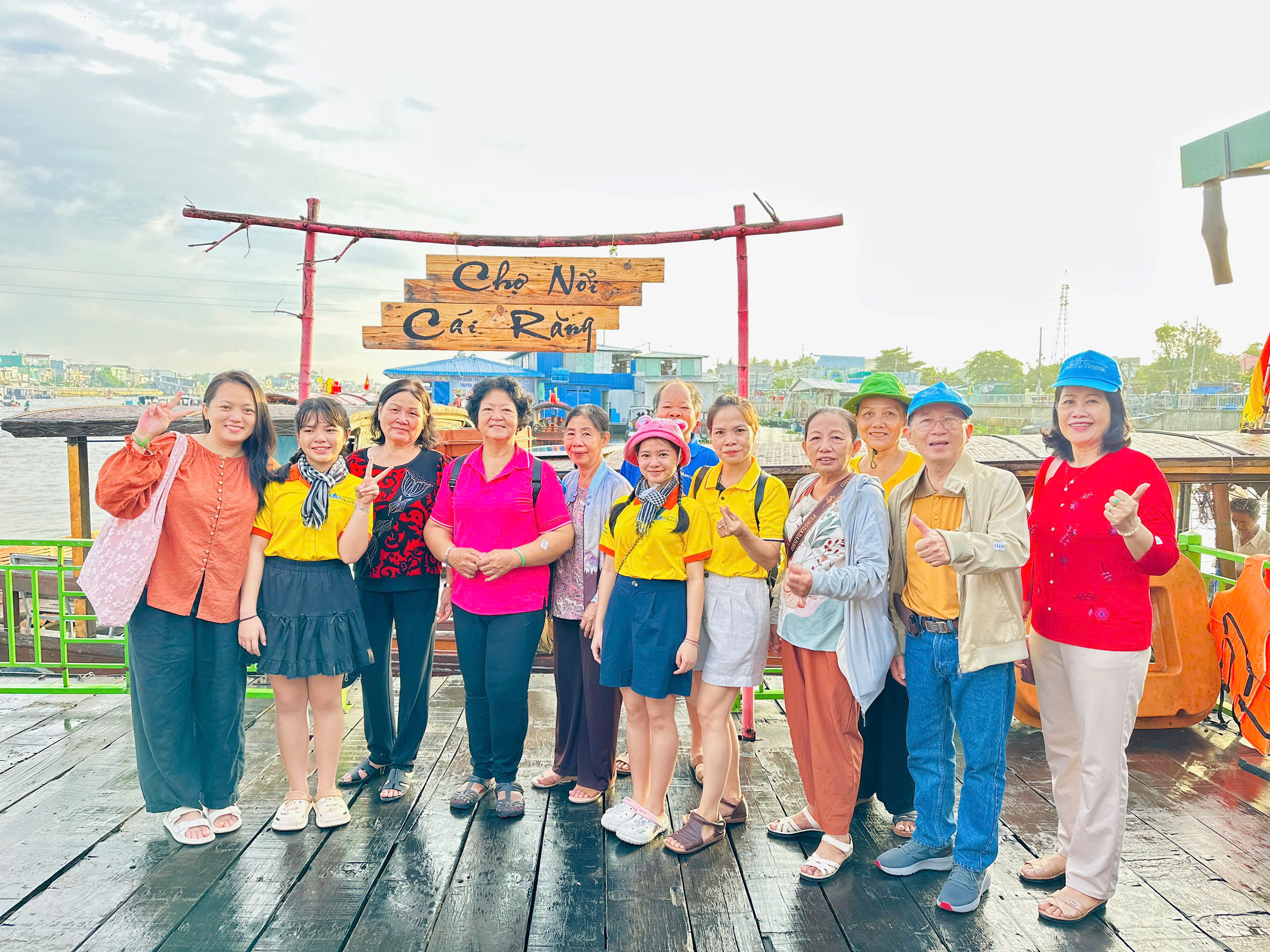 TOUR MỸ THO - CẦN THƠ 2N1Đ | CHÙA VĨNH TRÀNG | CHỢ NỔI CÁI RĂNG