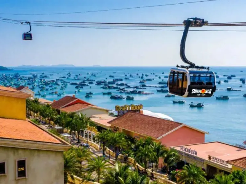 Cáp treo Hòn Thơm Chơi gì ở Sun World Phú Quốc? Khám phá tổ hợp giải trí đỉnh cao