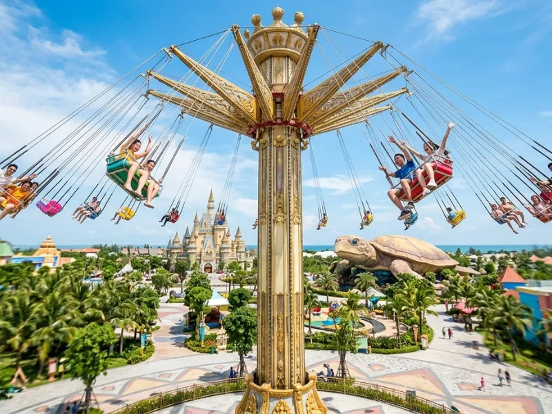 Tầm nhìn triệu đô từ độ cao lớn của Đu quay dây văng tại VinWonders Phú Quốc