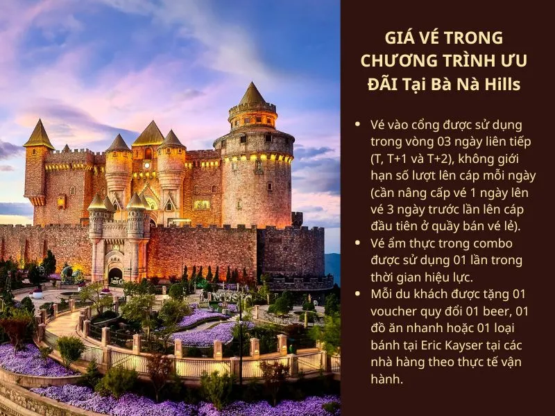 GIÁ VÉ BAO GỒM NHỮNG Trải Nghiệm Nổi Bật Tại Bà Nà Hills