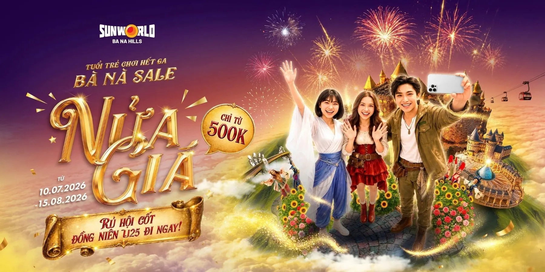 Sun World Bà Nà Hills Triển Khai Ưu Đãi U25 Mùa Hè 2026