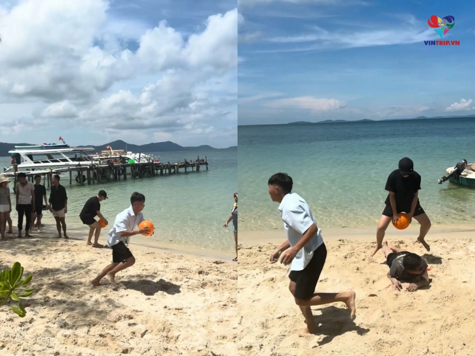 Team building và thư giãn bên bờ biển
