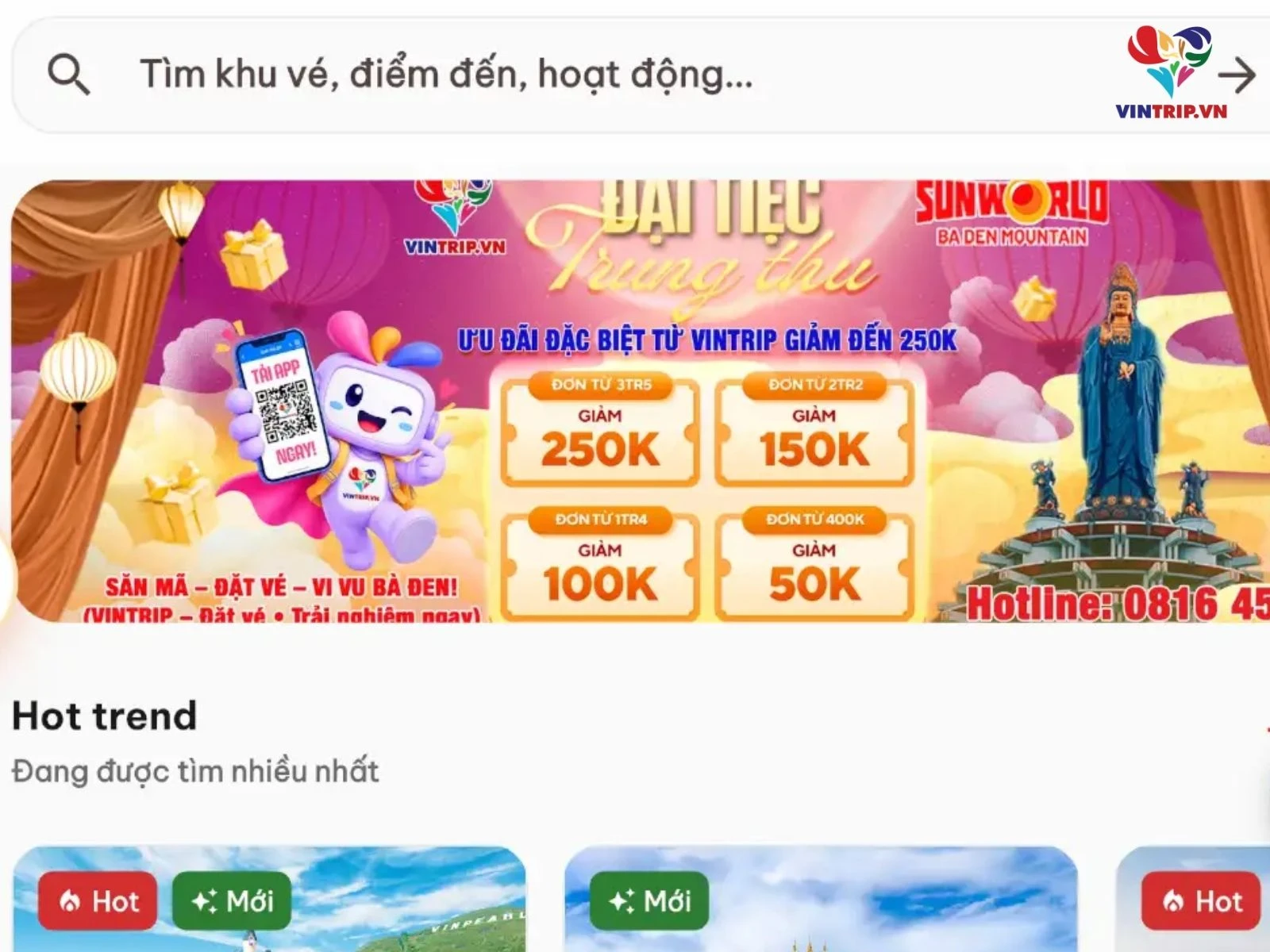 VinTrip - Siêu ứng dụng vé & trải nghiệm du lịch Việt Nam