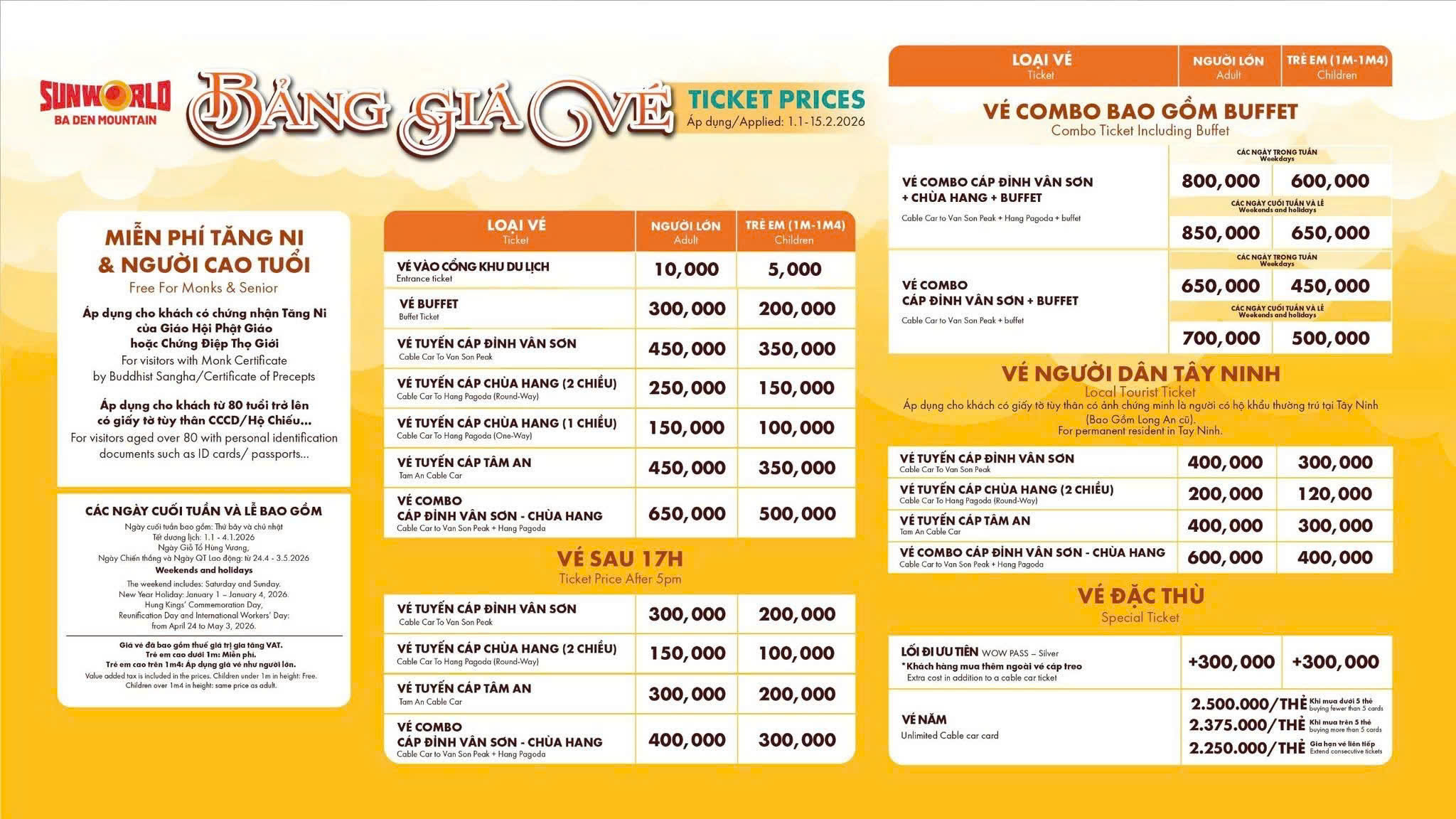 SUNWORLD NÚI BÀ ĐEN TÂY NINH