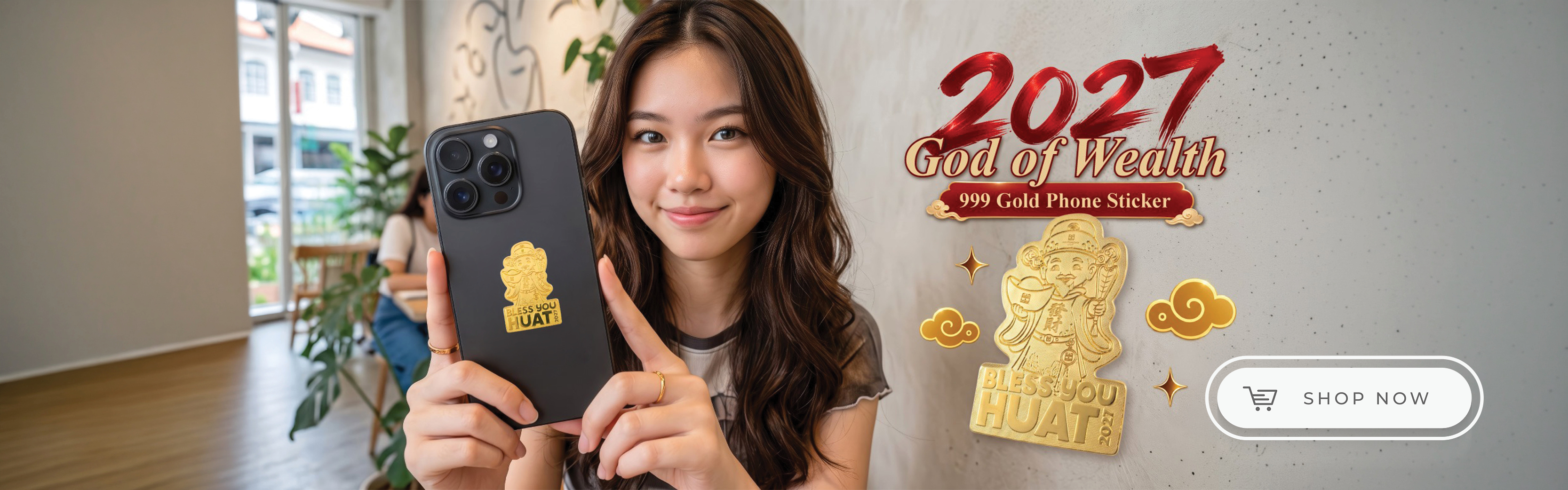 God Of Wealth Phone Sticker
