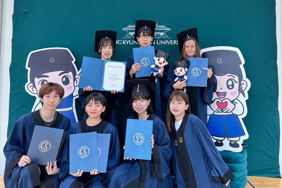 南韓成均館大學遊學團結業式。