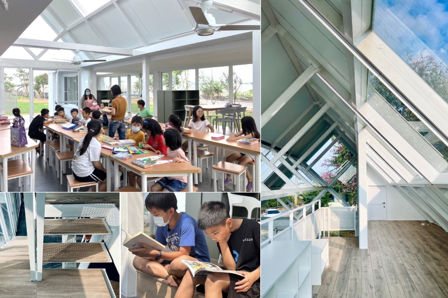 彰化溪湖的孩子們在「媽厝小書屋」中自在閱讀,書屋以共創設計理念打造,成為社區共享的學習與交流空間。