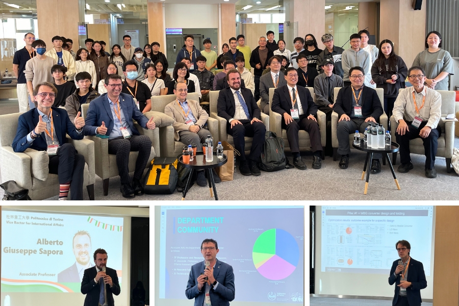 論壇中，杜林理工大學教授團分享該校在電動車動力系統、智慧電網、功率半導體、AI、資訊安全及航太技術的研究成果。