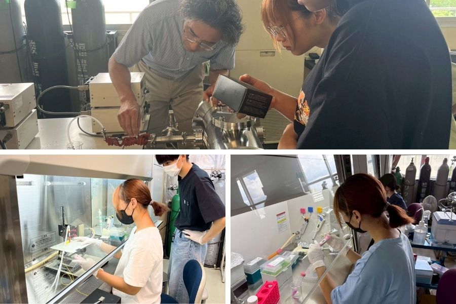 無論是在逢甲的學習階段,或是在日本的實習期間,我都喜歡待在實驗室中專注研究,透過一次次的試驗與操作,找到屬於自己的成就感與節奏。