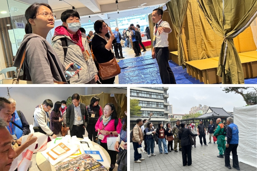 除精彩的講座外,實體科技展示與防災物資體驗更令人印象深刻。