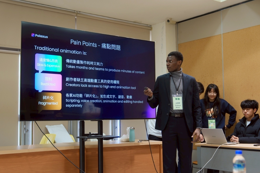 各團隊在54小時的高強度創業挑戰中，結合人工智慧（AI）技術完成成果簡報，提案內容兼具創意與市場潛力。