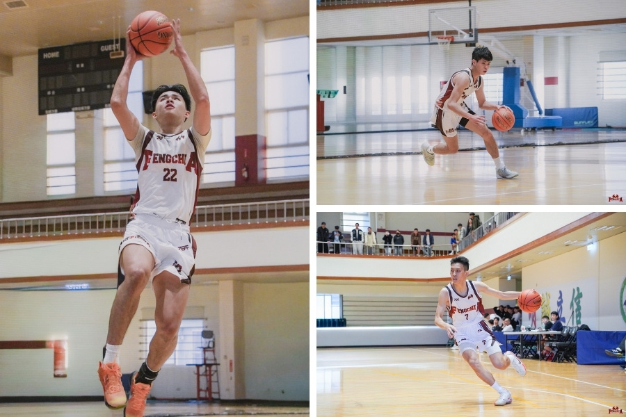 逢甲男籃核心與新進球員的穩定發揮，五戰全勝，目標全國決賽。