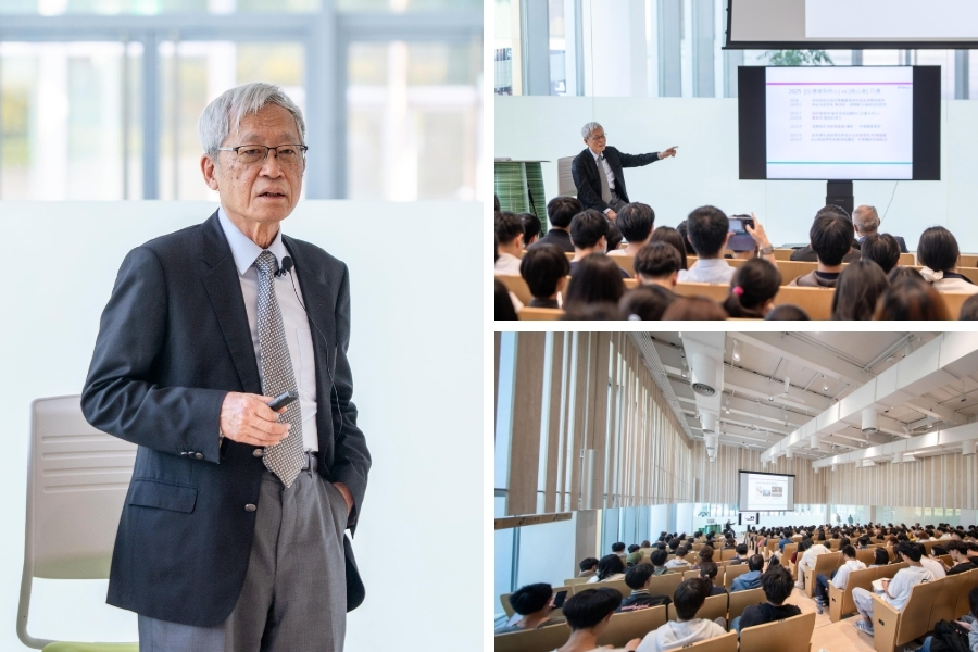 前工研院院長史欽泰以「千里之行的奇妙旅程：台灣半導體產業0-1」為題，和逢甲師生分享半世紀前動人的造山故事。