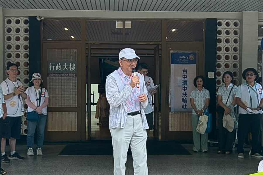逢甲永續長朱正永致詞指出,期盼以此次行動為起點,建立學校、社區與扶輪社的長期永續合作關係。