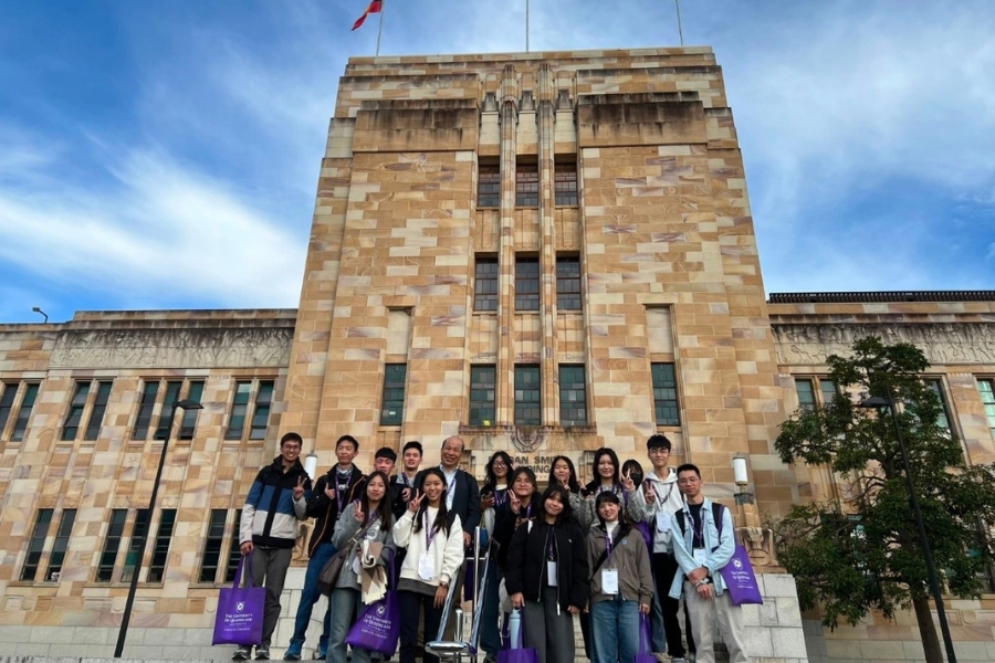 30名逢甲學生前往世界名校澳洲昆士蘭大學進行海外學習。