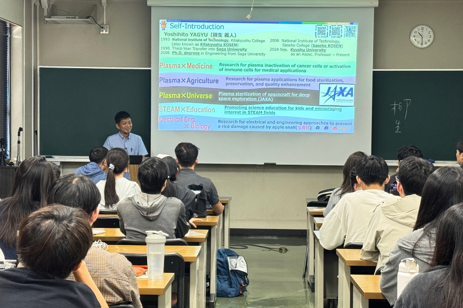 日本九州大學教授群為逢甲學生進行全英文的各主題課程講授。