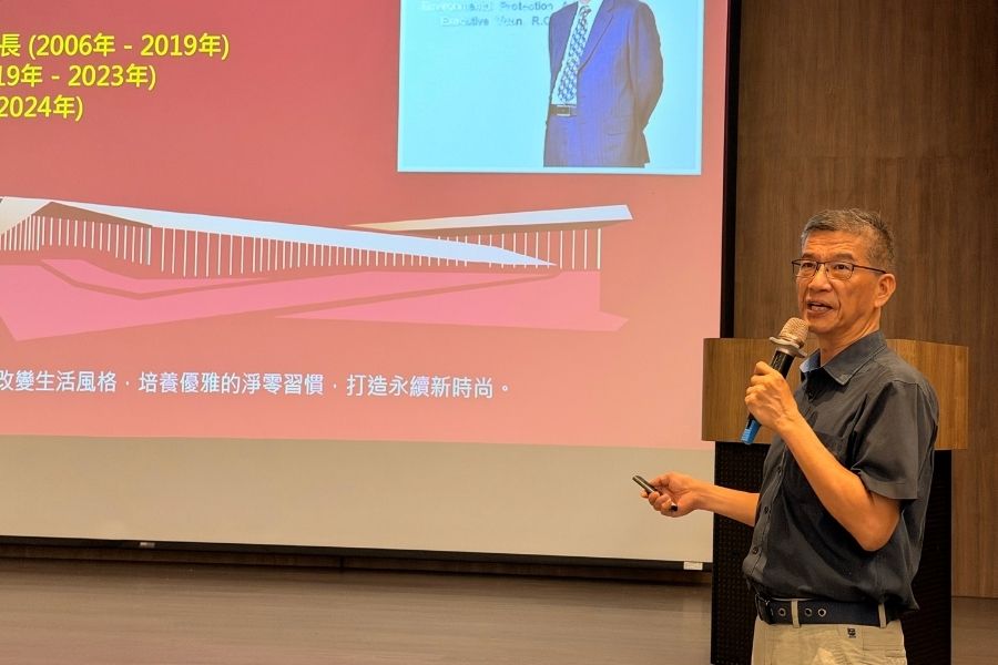 逢甲大學永續長吳志超為「氣候韌性」課程，115學年度首場大師講座開場。