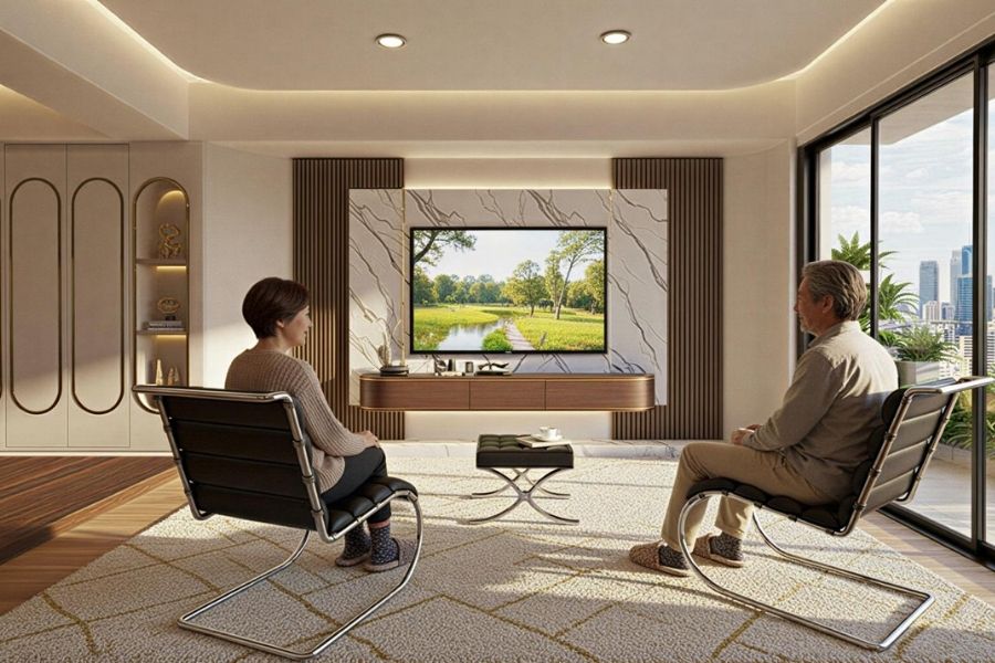 室內設計學士學位學程學生林庭誼以《Morning Forest Dwelling》，榮獲2026AMP住宅室內設計類Winner。