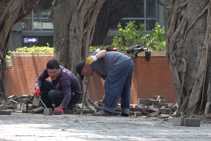 校園環境需要許多人力進行維護。