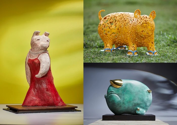 吳學長收藏超過10,000隻豬公仔。