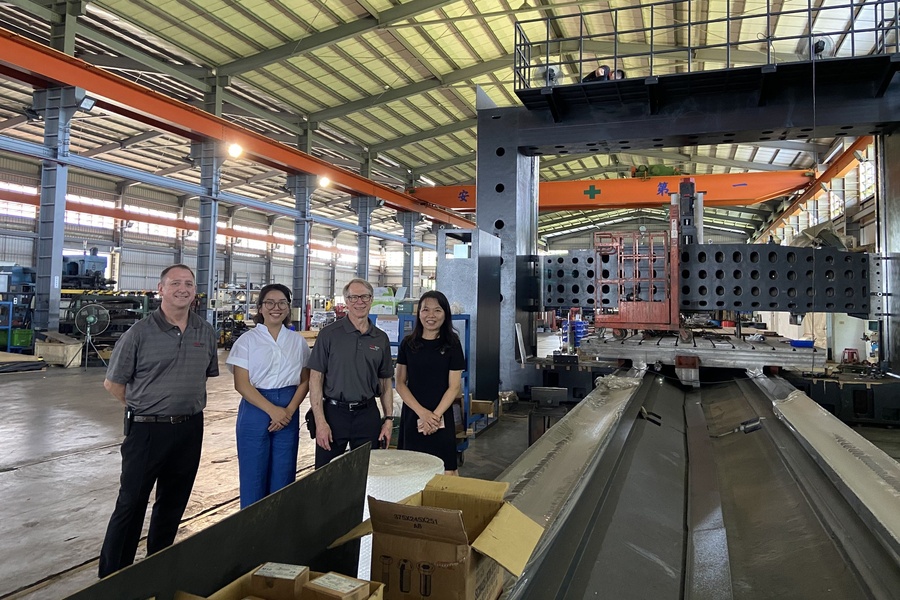 美國客戶來訪交流。