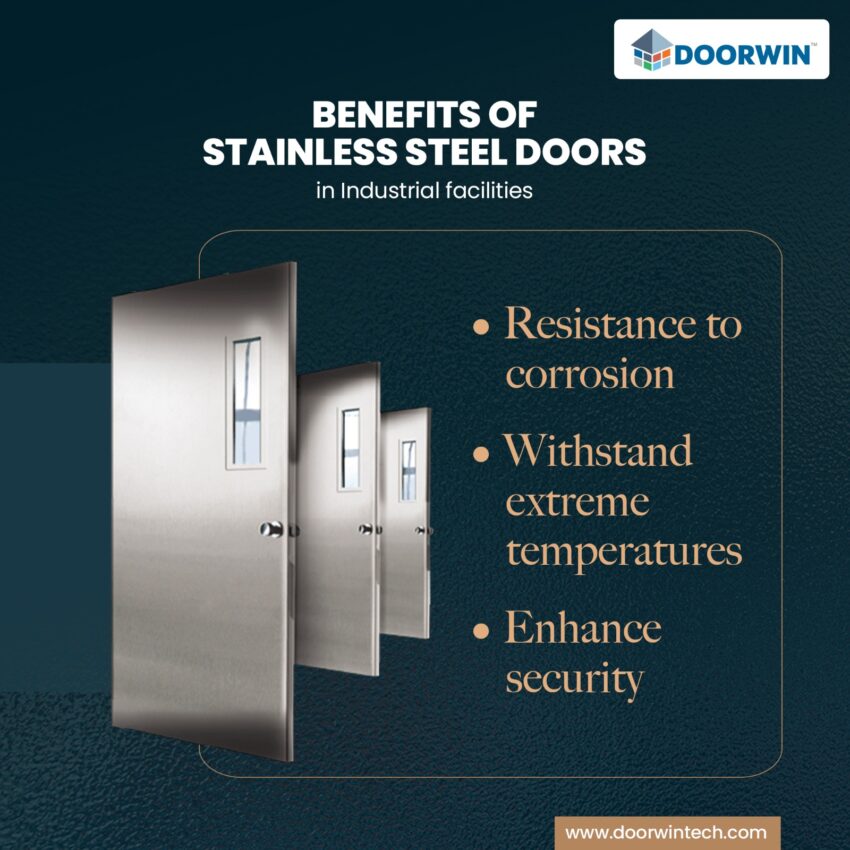 Stainless steel doors