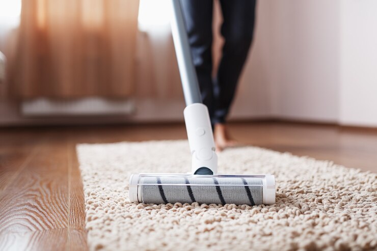 cordless vacuum cleaner cleans carpet living room with bottom legs modern technologies cleaning house 94046 8292